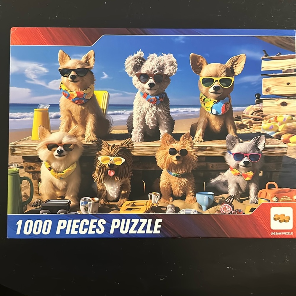 1000 Piece Dog and Sunglasses Puzzle
